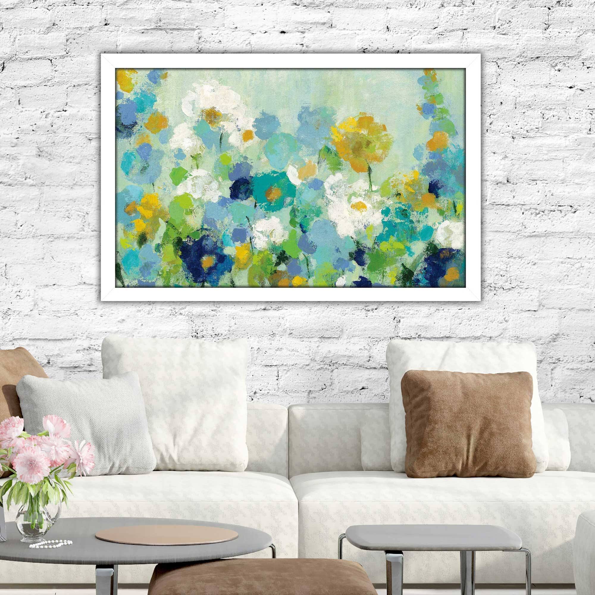 "Midsummer White Flowers IV" by Silvia Vassileva Print on Acrylic